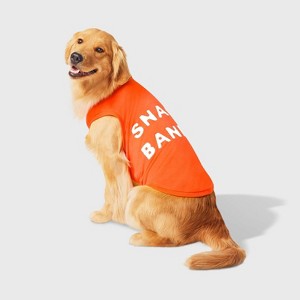 Graphic Snack Bandit Dog and Cat Tank Jersey - Boots & Barkley™ Orange - 1 of 3