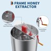 Electric Honey Extractor,  Frame Stainless Steel Honey Spinner with 140W Adjustable-Speed Motor, Beekeeping Equipment for Efficient Honey with Lid - 4 of 4
