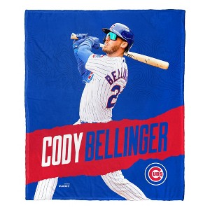 50"x60" MLB Chicago Cubs 23 Cody Bellinger Silk Touch Throw Blanket - 1 of 4