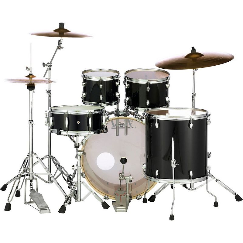Pearl Export New Fusion 5-Piece Drum Set With Hardware Jet Black, 2 of 5