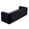 84" Contemporary Velvet 3-Seater Sofa with Gold Metal Legs, Pocket Spring Cushions and Solid Wood Frame - 4 of 4