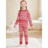 INSPIRE CHIC Christmas Family Matching Pajama Set Elk Long Sleeve Xmas Tree Snow Couples Sleepwear Lounge Set - 3 of 4