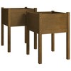 vidaXL Garden Planter 59.1"x19.7"x27.6" Solid Wood Pine - 2 of 4