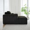 49“W Corduroy Sponge Sofa, Single Lounge Chair, Accent Chair, Sleeper Chair with Pillow, No Assembly Required-ModernLuxe - 3 of 4