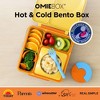 OMIEBox Insulated Bento Lunch Box with Leakproof Thermos Food Jar 3 Compartments - 2 of 4