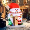 Outsunny 7.5FT Outdoor Christmas Inflatables, Xmas Blow Up Decoration, Build-in LED Lights for Outdoor, Yard, Party - 2 of 4
