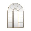 HomeRoots 41" Gold Arch Metal Window Pane Framed Accent Mirror - 4 of 4