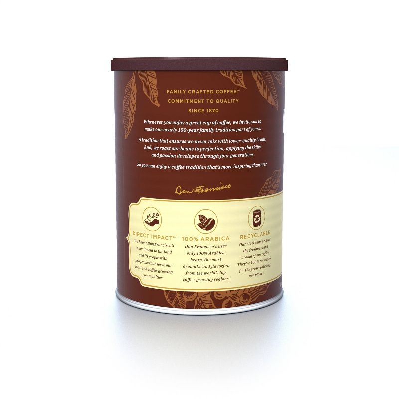 Don Francisco's Vanilla Nut Flavored Medium Roast Ground Coffee - 12oz, 4 of 12