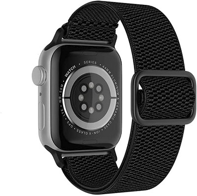Worryfree Gadgets Stretchy Nylon Solo Loop Band for Apple Watch
