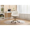 NicBex Adjustable Swivel Chair with Wheels Armless Chair for Office, Make Up, Small Space, Bedroom - image 3 of 4