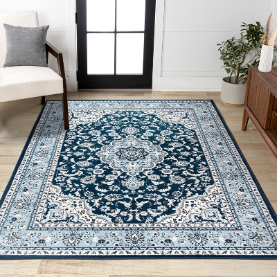 JONATHAN Y Palmette Modern Floral Area Rug