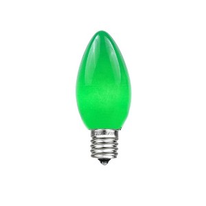 Novelty Lights Ceramic C7 Incandescent Traditional Vintage Christmas Replacement Bulbs 25 Pack - 1 of 4