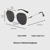 Anna-Kaci Women's Polarized Aviator Sunglasses Gradient - 3 of 3