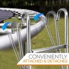 SereneLife Outdoor Trampoline Access Safety Ladder - 2 Step Weather Resistant Galvanized Steel Trampoline Climbing Ladder - 3 of 4