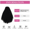 Alilang Curly Ponytail Extension Drawstring Ponytail Extension 16 Inch Kinky Curly Pony Tail Hair Extensions Fake Hairpieces - 3 of 4