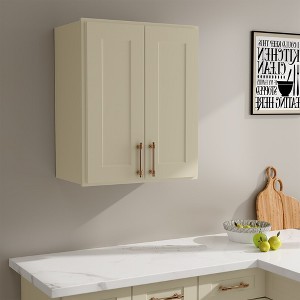 LOVMOR in Plywood Soft Close Kitchen Wall Cabinet with 2 Doors and Adjustable Shelves for Kitchen, Bathroom, Living Room,Study - 1 of 4