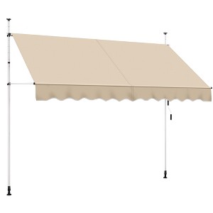 Yaheetech Manual Retractable Awning With Adjustable Angle & Height For Patio, Balcony, Courtyard, Porch, Deck - 1 of 4