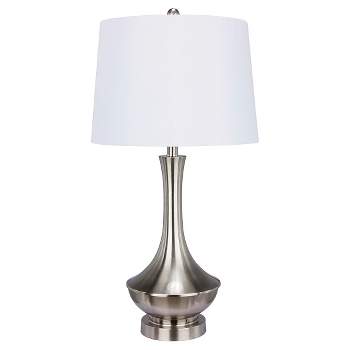 Metal Table Lamp - Brushed Steel (30")