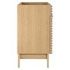 Modway Render 35" MDF and Particleboard Bathroom Vanity Cabinet in Oak - 2 of 4