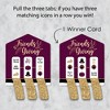 Big Dot of Happiness Elegant Thankful for Friends - Friendsgiving Thanksgiving Party Game Pickle Cards - Pull Tabs 3-in-a-Row - Set of 12 - 3 of 4