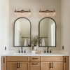 LNC Erharting Polished Gold and Ripple Glass Mason Jar Modern/Contemporary Vanity Lights, 1 Light/ 2 Light/3 Light/4 Light - 4 of 4