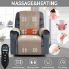 Power Lift Recliner Chair With Vibration Massage And Lumbar Heating,Cup Holders,USB And Type-C Ports,Electric Recliner Armchair-Cuddlewood - 3 of 4