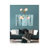 Elegant Lighting Axl 24 inch pendant in brass with white shade - 2 of 4