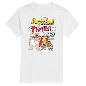 Men's - Captain Underpants - Action, Thrills, & Laffs Short Sleeve Graphic T-Shirt - 1 of 4