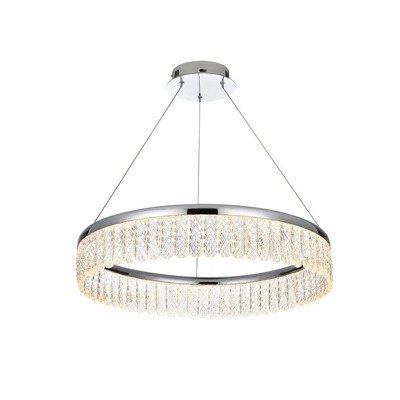 Elegant Lighting Rune 1 - Light Chandelier in  Chrome