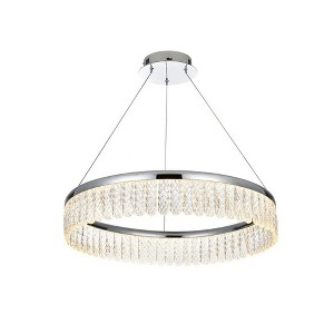 Elegant Lighting Rune 1 - Light Chandelier in  Chrome - 1 of 4