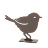 Metal Cut-Out Bird Figurine Set of 4– Rustic Brown Decorative Birds by Melrose - 3 of 4