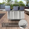 27 Inch Smokeless Fire Pit with Air Switch, Wood Burning Portable Stainless Steel Outdoor Firepit with Fixed Stand & Stove Hook - 3 of 4