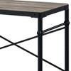 Vynxaria Ergonomic Mobile Desk in Rustic Oak/Black Wheels for Adjustable Home Offices Creative Spaces - 2 of 4