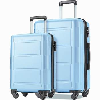 Aoibox New Hardshell Luggage Set in Light Blue 3-Piece Lightweight Spinner  Wheels Suitcase with TSA Lock (20 in./24 in./28 in.) SNMX4195 - The Home  Depot