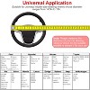 iMountek"Universal 14.5-15in Fiber Leather Steering Wheel Cover, Breathable, Anti-Slip, Odor-Free Protector"Black &Red - 4 of 4