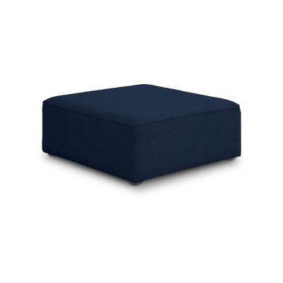 Meridian Furniture,Cube Vegan Leather Ottoman