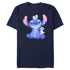 Men's Lilo & Stitch Hanging with Ducks T-Shirt - 1 of 4