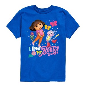 Boys' - Dora the Explorer - I Love My Boots Short Sleeve Graphic T-Shirt - 1 of 3