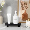 BRINJOY Wooden Countertop Riser - Waterproof Display Stand for Bathroom Kitchen Decor, Black - 4 of 4