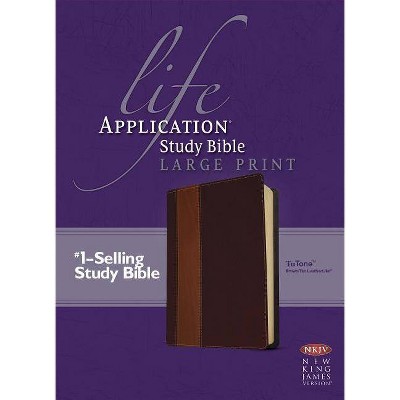 Life Application Study Bible NKJV-Large Print - (Leather Bound)