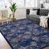 Vintage Area Rug Medallion Print Distressed Non Slip Non Shedding Floor Carpet, for Living Room, Bedroom - 2 of 4
