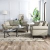 2pc Evok Contemporary Chenille Upholstered Sofa and Loveseat Set - miBasics - 2 of 4