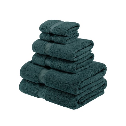 900 GSM 6-Piece Long Staple Combed Cotton Towel Set