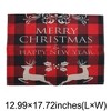 Unique Bargains Christmas Place Mats Flax Red Black Khaki 13"x17.7" 2 Pcs - 3 of 4