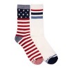 MUK LUKS 2 Pack Crew Socks - 2 of 3