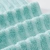6-Piece 100% Cotton Towel Set – Yarn Dyed Jacquard & Solid – Includes 2 Bath Towels, 2 Hand Towels, 2 Washcloths – Absorbent, Quick Dry - 3 of 4