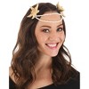 HalloweenCostumes.com One Size Women Women's Mermaid Star Halloween Costume Headband Accessory, White/Brown - 3 of 3
