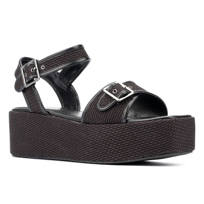 Fashion To Figure Women's Winnie Platform Sandals - Wide Width