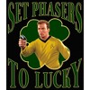 Juniors Womens Star Trek: The Original Series St. Patrick's Day Captain Kirk Set Phasers to Lucky Racerback Tank Top - 2 of 4