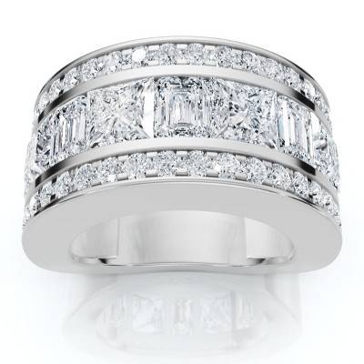 Pompeii3 5 3/4ct Bold Diamond Statement Ring 14k Gold or Platinum Lab Created